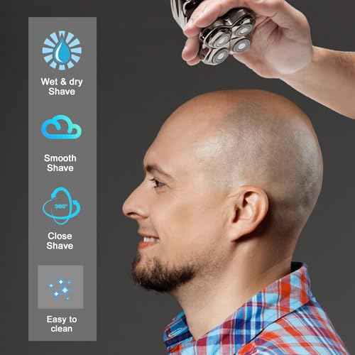 Pro 4 Shaver Replacement Heads for Gold PRO, Silver PRO, Platinum PRO, Butterfly Kiss PRO¡¦ Series Head Shavers, Floating 4 Heads for a Fast, Close and Smooth Shave.