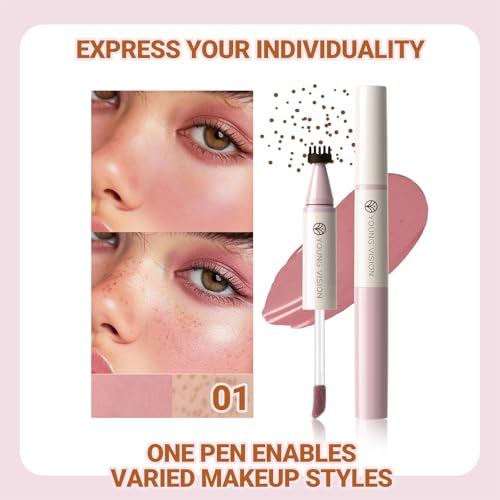 YOUNG VISION 2-in-1 Liquid Blush & Freckle Pen - Dusty Rose