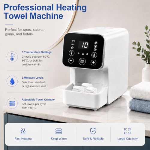 IMENE Hot Towel Dispenser with 3 Temps & Moisture Levels