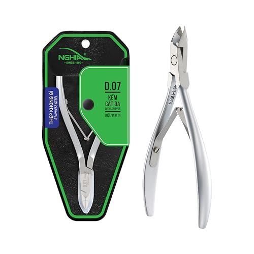 Nghia D-07 Stainless Steel Cuticle Nipper JAW 14 - Professional Nail Tool