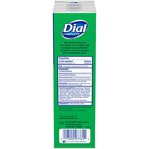 Dial Antibacterial Bar Soap, Refresh & Renew, Mountain Fresh, 4 oz, 8 Bars