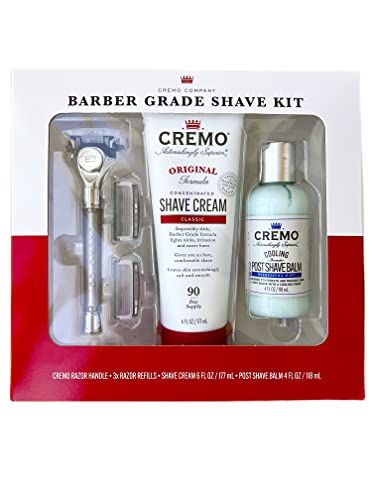 Cremo Barber Grade Shave Kit White