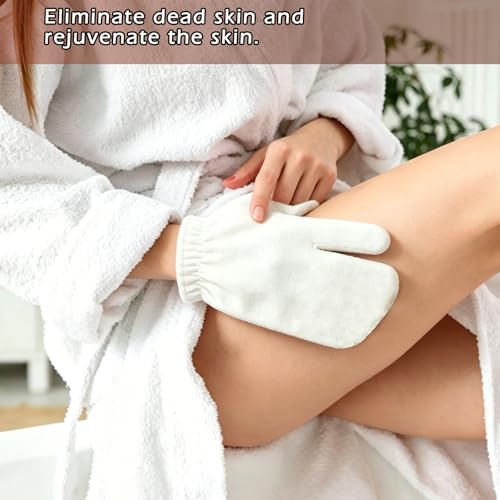 Raw Silk Garshana Gloves for Dry Brushing & Exfoliation (2 Pair)