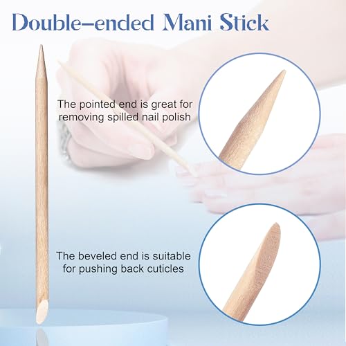 Qsnidy 30 Pack Disposable Manicure Kit - 3-Piece Nail Tool Set