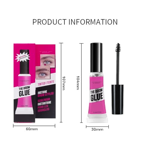 Transparent Eyebrow Gel Set - 16-Hour Waterproof Brow Glue