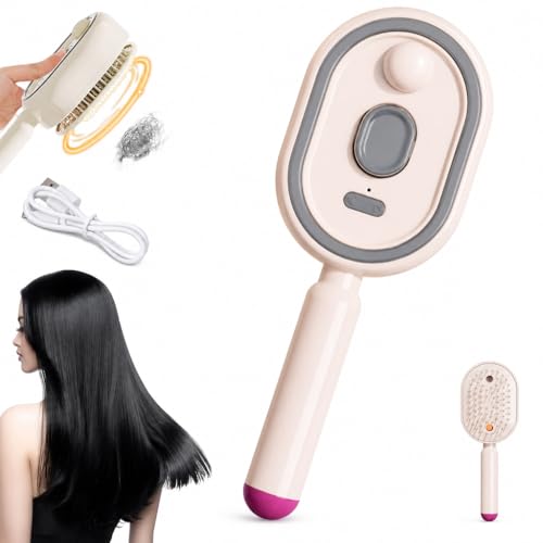 Electric Steam Hair Brush - Cordless & Rechargeable