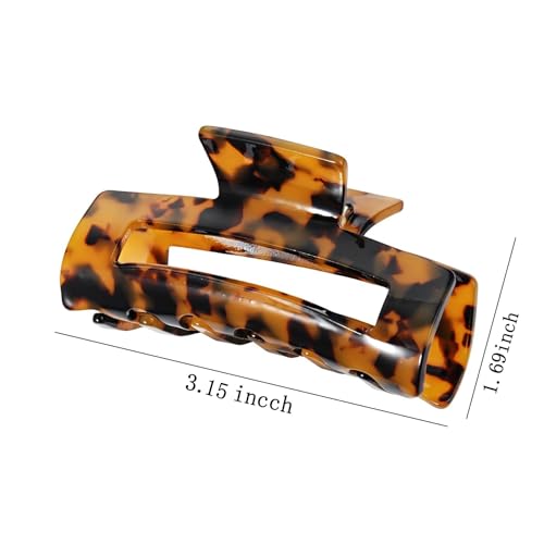 4Pcs Hair Claw Clips, Acetate Banana Barrettes for Women
