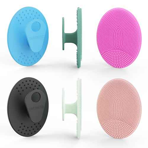 6 Pack INNERNEED Silicone Face Scrubber for Deep Cleansing and Exfoliation ? Soft Facial Cleansing Brush, Gentle for All Skin Types, Blackhead & Acne Pore Care