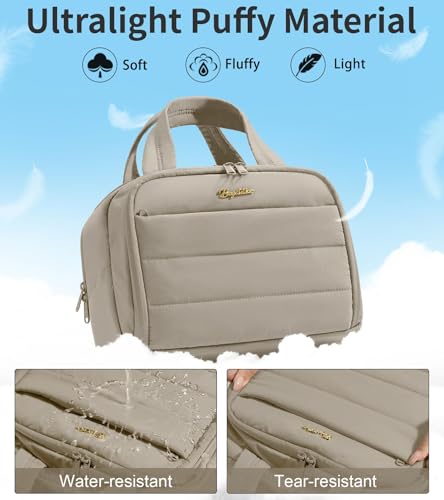 Bagstellar Large Quilted Travel Toiletry Bag for Women