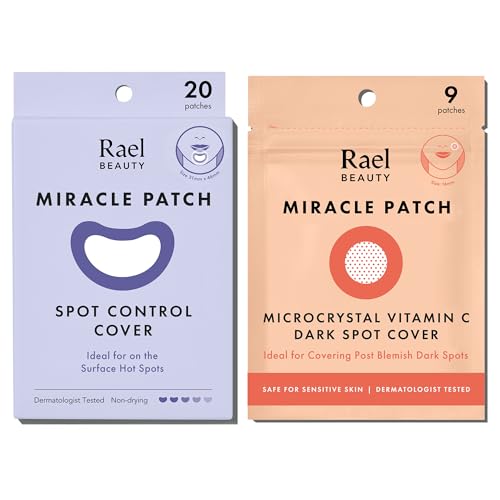 Rael Miracle Bundle - Spot Control Cover (20 Count), Microcrystal Dark Spot Cover (9 Count)