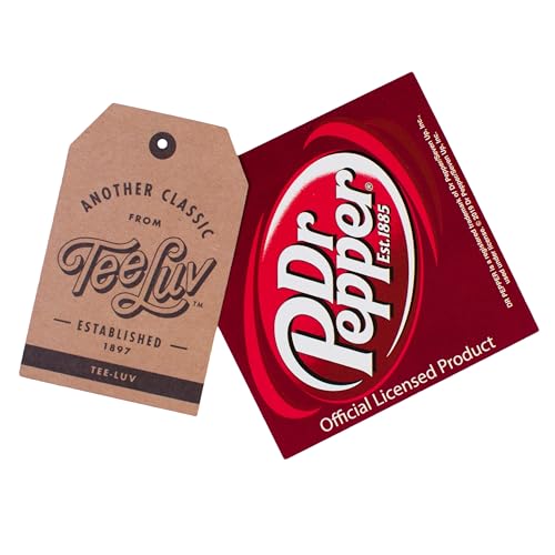 Tee Luv Men's Dr Pepper Trust Me I'm A Dr Faded Logo T-Shirt XX-Large Red Heather