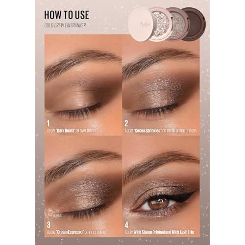 Kaja Beauty Bento Collection | Glitter + Shimmer + Matte | 21 Cold Brew Einsp?nner - Soft Ash Gray | 2019 Best of Beauty Award in Glitter