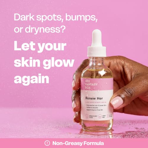 Her Fantasy Box Renew Her Natural Yoni Oil 2oz - Brightening & Ingrown Hair Relief