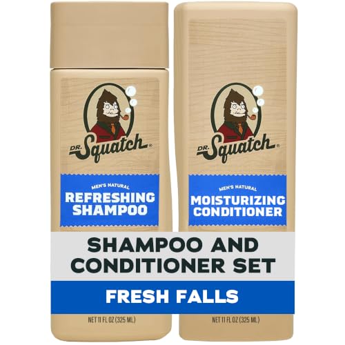 Dr. Squatch Men's Natural Shampoo & Conditioner Set – 11 fl oz