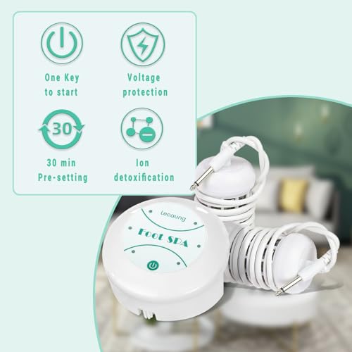 Ionic Foot Bath Detox Machine, Portable Foot Spa Bath, Ion Cleanse Spa Detox Machine for Home Beauty Use