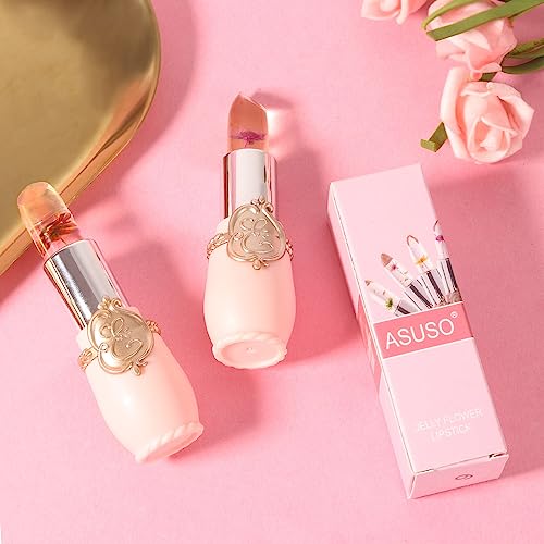 Color Changing Jelly Lipstick Set - 2Pc Pink & Red