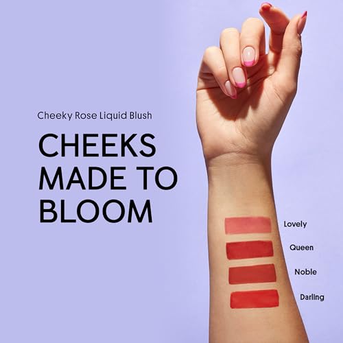 Winky Lux Cheeky Rose Liquid Blush ? Gel-Cream with Buildable Color, Lightweight Velvet Finish, Long-Lasting Cool Pink Shade, Lovely
