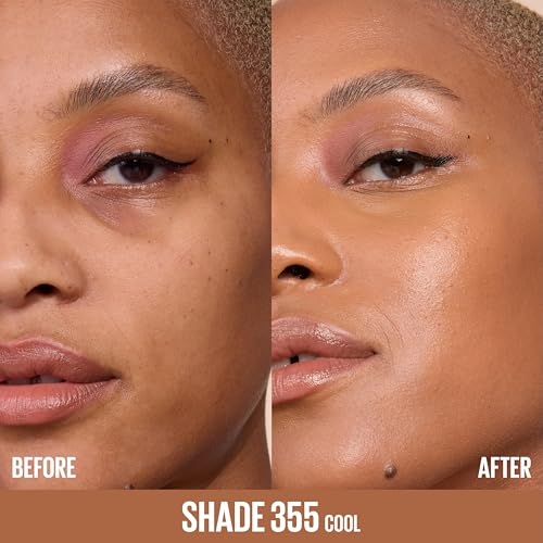 Maybelline Lifter Plump & Glow Foundation 355 Cool - Skin-Boosting Liquid Makeup