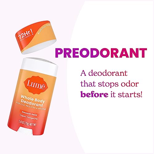 Whole Body Deodorant Bundle - Cream Tube & Stick, Tangerine, 72-Hour Odor Control