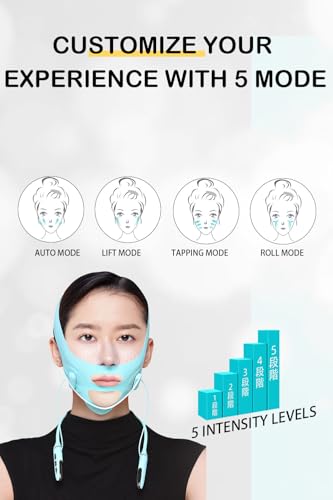 V-Face Double Chin Reducer Belt with 4 Modes & 5 Intensities