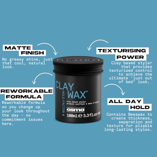 Osmo Firm Hold Clay Wax - Matte Finish Hair Styler 100ml
