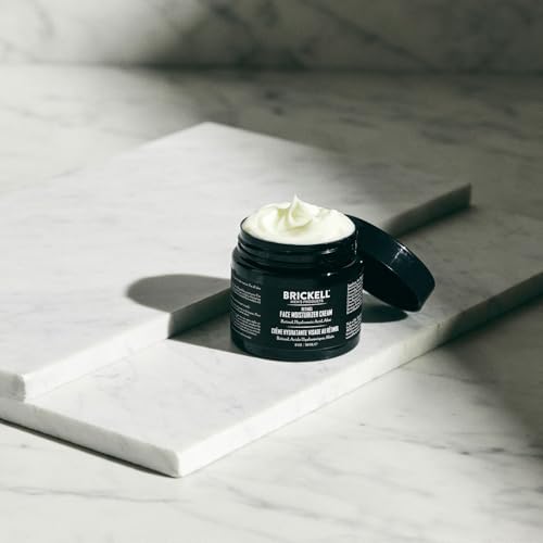 Brickell Men's Retinol Face Moisturizer Cream For Men, Natural & Organic, Anti-Wrinkle Face Night Cream with Retinol & Hyaluronic Acid To Reduce Fine Lines and Even Skin Tone, Fragrance-Free, 2 Ounce