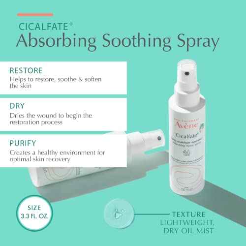 Av?ne Cicalfate+ Absorbing Soothing Spray to dry and restore irritated, sensitive skin, helps restore skin barrier, safe for infants, children and adults