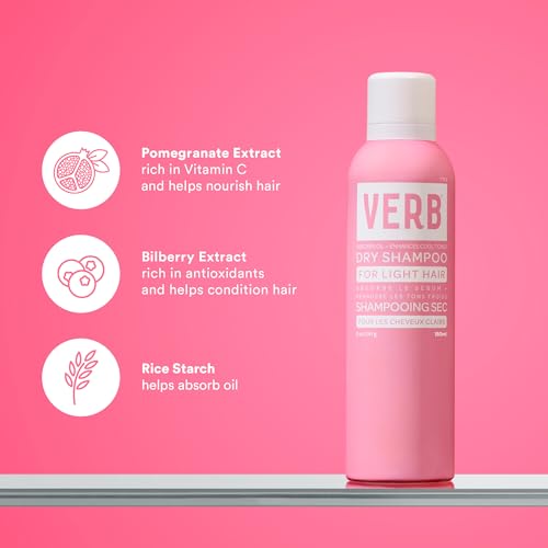 VERB Dry Shampoo Light | Oil Absorb + Root Refresh Blonde/Grey