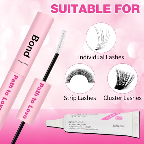 Professional Lash Cluster Glue – 150H Strong Hold Waterproof (3-Pack)