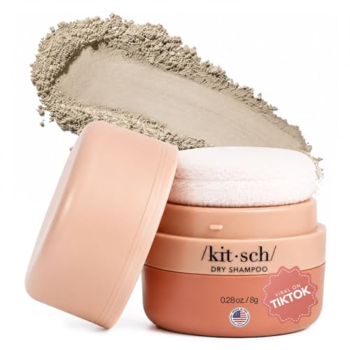 Kitsch Volumizing Rice Protein Travel Dry Shampoo Powder with Puff - 8g