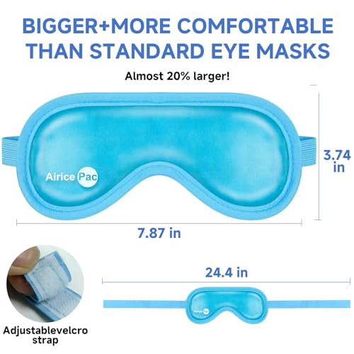 Cold Eye Mask Reusable Gel Eye Compress for Dark Circles & Migraines - Eye 1pack