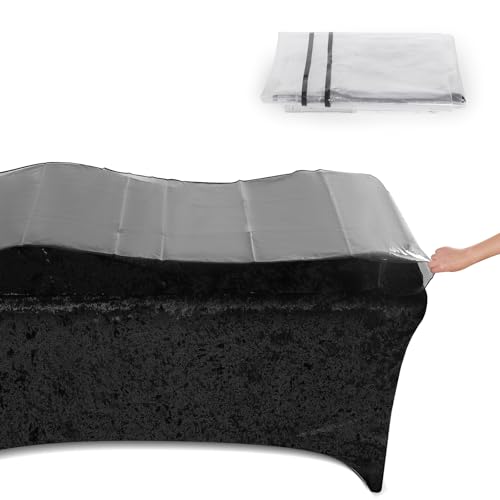 Transparent Protector for Curvy Lash Bed Topper,Plastic Waterproof Protector for Massage Bed Topper