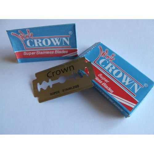 100 Crown Super Stainless Double Edge Safety Razor Blades