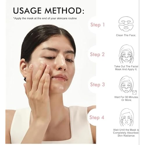 Bio-Collagen Real Deep Facial Overnight Mask, Hydrating, Pore Minimizing, Firming 34g x5ea (5)