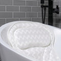 Bath Haven Spa Pillow with Suction Cups - Thick Neck & Back Support