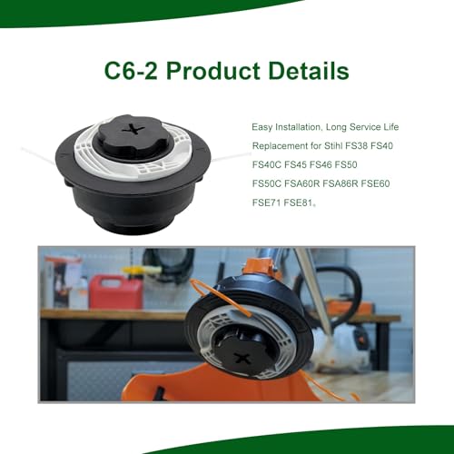 C6-2 Trimmer Head for Stihl FS38 FS40 FS45 FS50 FSE60