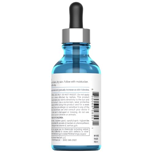 NeoCell Retinol Serum for Face | 2 fl oz | Targeted Skin Serum Formula | Advanced Care | with Vitamin E and A | for Women and Men