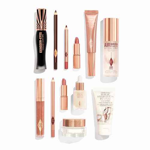 Charlotte Tilbury Beauty Treasure Chest Advent Calendar - 12-Piece Makeup Gift Set with Full-Size Icons & Travel Minis - Includes Skincare, Lip, Cheek & Eye Makeup (12 Count)