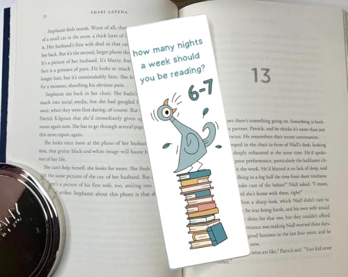 NONETH Six Seven Meme Bookmark for Reading - Funny Book Accessory Gift for Book Lovers