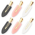 Creaseless Hair Clips Set - Black Pink White Non-Bend Hair Accessories for All Hair Types - 6 Pieces