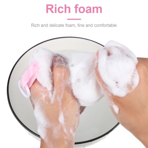 Ipetboom 3-Pack Soap Foaming Nets with Drawstring – Exfoliating Mesh Pouches