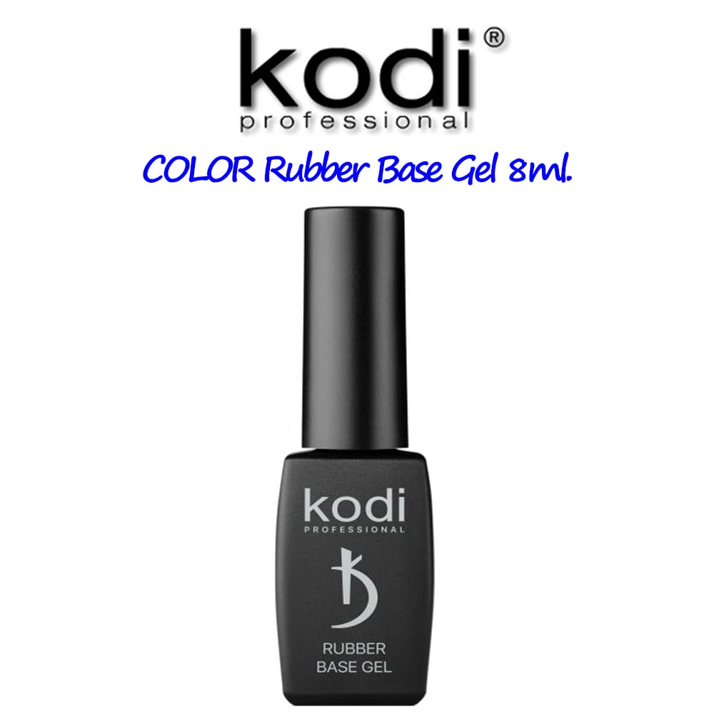 Kodi Professional COLOR Rubber Base Gel 7ml. (0.23 Fl.Oz.) NEON/MILKY/GRAY/ILLUMINATING/Gel LED/UV Nail Coat Soak Off ORIGINAL (Base Color "WATERMELON", 8ml.)