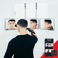 Self-Cut System Heaven Lights 3-Way Mirror with LED Lights & Chrome Glass for Men’s Haircuts