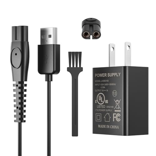 5V Fast Charger Fit for Philips Norelco One Blade QP2724 QP2834 QP1324 QP4631 QP6542 QP6552 QP4530 QP1924 MG7910 MG5910 MG9510 MG9525 Fit for Phillips One Blade Trimmer Electric Shaver Razor