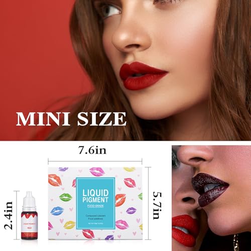 12 Colors DIY Lip Gloss Pigment Set – Natural Liquid Dyes