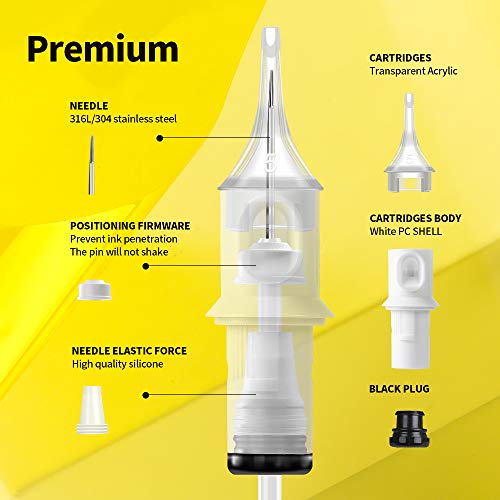Tattoo Cartridge Needles #10 Bugpin 3 Round Liner - 16PCS
