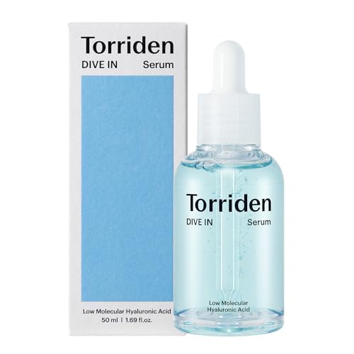 Torriden DIVE-IN Low-Molecular Hyaluronic Acid Serum, 1.69 fl oz | Deep hydration for dry skin type | Vegan, Clean, Cruelty-Free Korean Skin Care