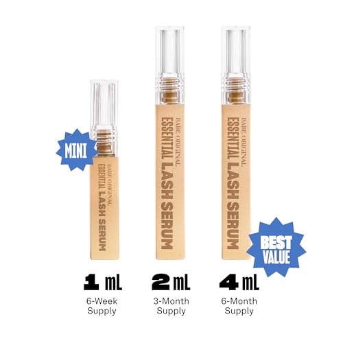 Babe Original Lash Serum 1mL Starter Pack - 2 Pack for Fuller, Longer Eyelashes & Brows - Vegan, Cruelty-Free