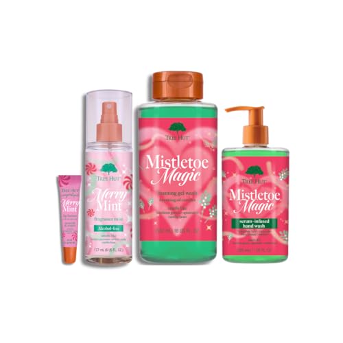 Tree Hut Holiday 4-Piece Gift Set - Hydrating Lip & Body Care