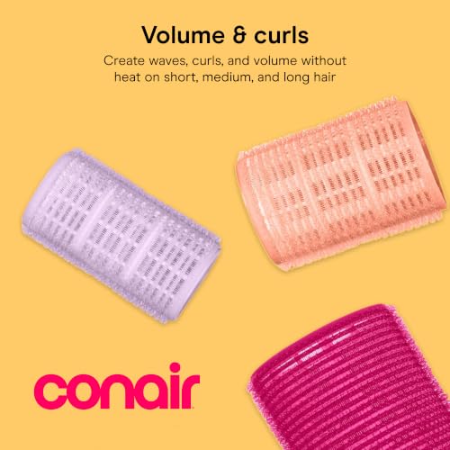 Conair Self-Grip Hair Rollers - 31 Pack Heatless Curlers Set with Case